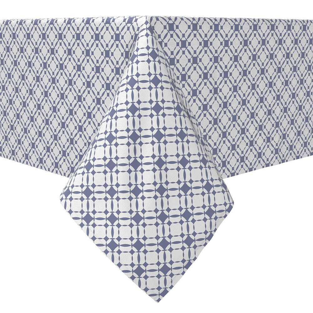 Colored Pencil Deep Lines Blue Square Tablecloth