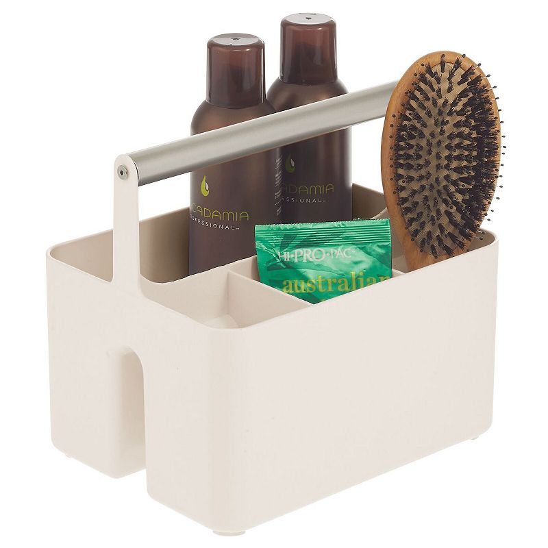 Plastic Shower Caddy Basket with Compartments, Portable Divided