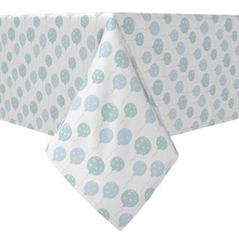 Rectangular Tablecloth, 100% Cotton, 60x120", Blue Balloons