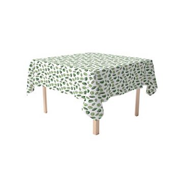 Square Tablecloth, 100% Cotton, 60x60", Cocktail Limes