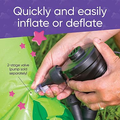 HearthSong Gigantic 7 Foot Inflatable Dino Sprinkler for Outdoor Active Water Play