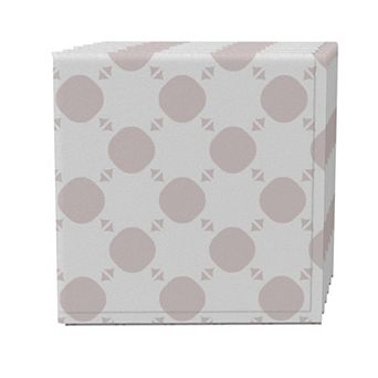 Napkin Set of 4, 100% Cotton, 20x20", Modern Geo Pattern