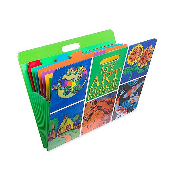 My Art Place Expandable ColorTabbed Portable Art Storage Portfolio
