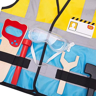 Bigjigs Toys, Builders Dress Up (Without Helmet)