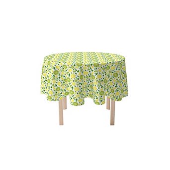 Round Tablecloth, 100% Cotton, 60 Round", Citrus Summer