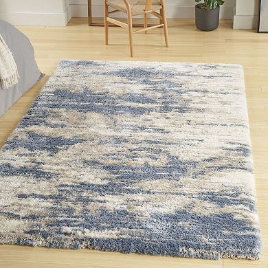 Nourison Luxurious Shag Abstract Area Rug