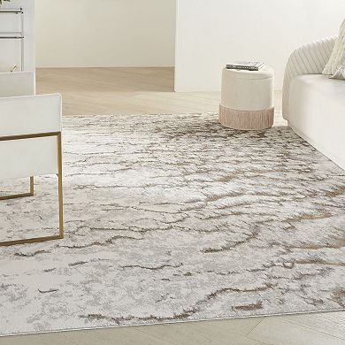 Nourison Glow Metallic Abstract Indoor Area Rug