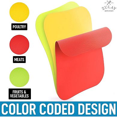 Zulay Kitchen Non-Slip Flexible Cutting Board Set