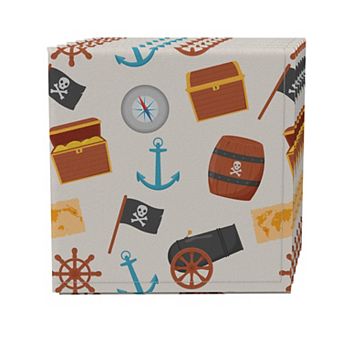Napkin Set of 4, 100% Cotton, 20x20", Pirates Treasure