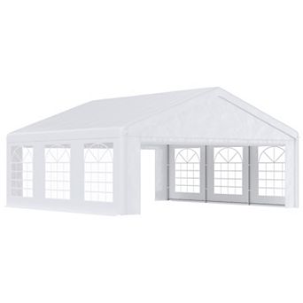 Outsunny 20ft x 20' Heavy-duty Large Wedding Tent with Sidewalls
