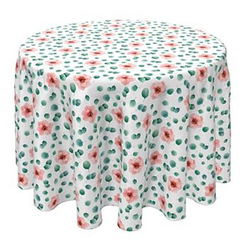 Round Tablecloth, 100% Cotton, 60 Round", Bohemian Wedding Floral