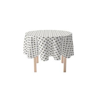 Round Tablecloth, 100% Cotton, 60 Round", Dandelion Flower Graphic