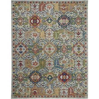 Nourison Global Vintage Traditional Bordered Indoor Area Rug