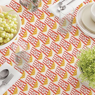Round Tablecloth, 100% Cotton, 60 Round", Cinema Popcorn