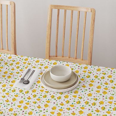 Round Tablecloth, 100% Cotton, 60 Round", Dancing Chickens