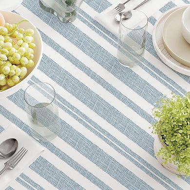 Square Tablecloth, 100% Cotton, 60x60", Country House Stripe