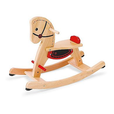 HearthSong Grow With Me Wooden Rocking Horse