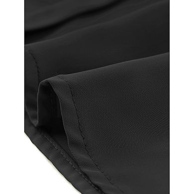 Women's Solid Long Sleeve Chiffon Work Business Blouse