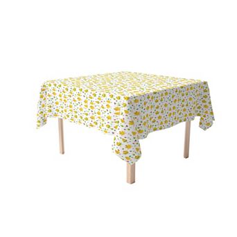 Square Tablecloth, 100% Cotton, 60x60", Dancing Chickens