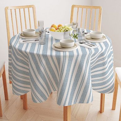 Round Tablecloth, 100% Cotton, 60 Round", Country House Stripe