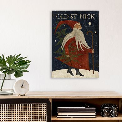 COURTSIDE MARKET Old St. Nick Canvas Wall Art