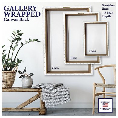 COURTSIDE MARKET Christmas At The Shore Canvas Wall Art