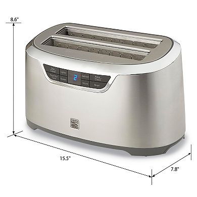 Kenmore Elite 4-Slice Long-Slot Stainless Steel Toaster