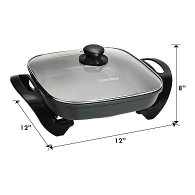 Kenmore Nonstick Electric Skillet with Glass Lid