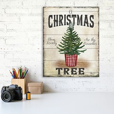 COURTSIDE MARKET Old Fashioned Christmas Canvas Wall Art