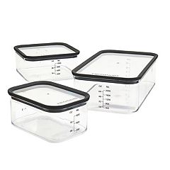 Zulay Kitchen 4 Pack Clear Refrigerator Organizer Bins and Storage (Large)