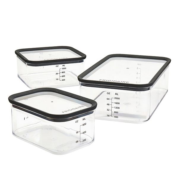 Frigidaire 6-Pc. Stackable Food Storage Container Set, Clrs