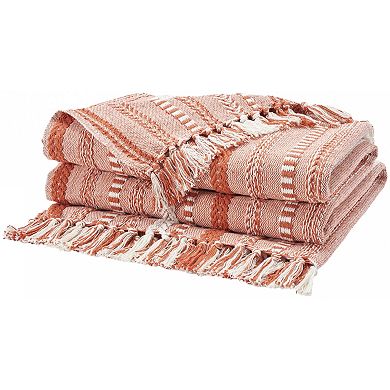 Mina Victory Life Styles Stonewash Braided 50"x60" Indoor Throw Blanket 