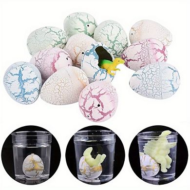 4Pcs Assorted Color Easter Dinosaur Hatching Eggs - Crack and Grow In Water Perfect for  Color Hunting Game, Easter Basket Stuffers, Birthdays Party Favors For Toddler Kids