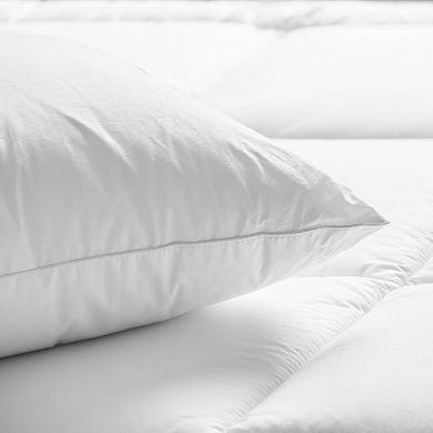 Firm 700 Fill Power Luxury White Duck Down Machine Washable White Bed Pillow