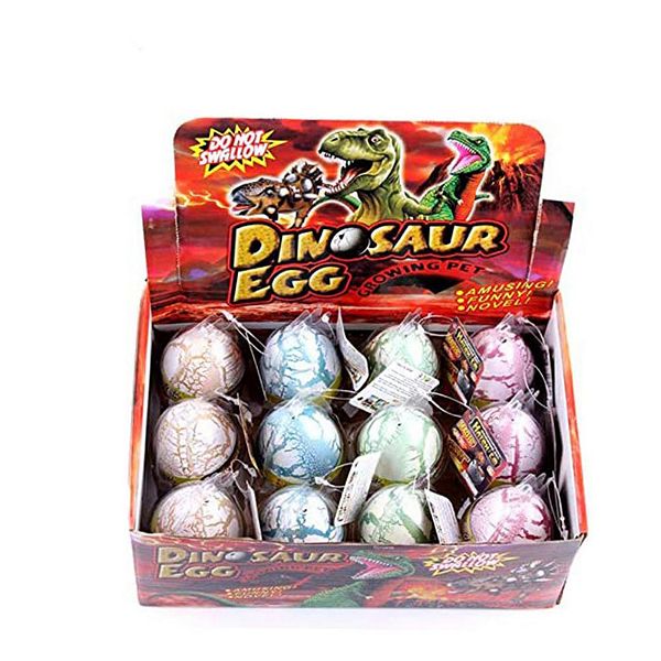 12Pcs Large Size Grow Dinosaurs Egg Hatch In WaterGrowing Dinosaur Toys Easter Dino Eggs
