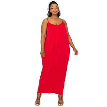 Plus Size Adora Ruched Spaghetti Strap Dress