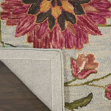 Nourison Bahari Floral Farmhouse Indoor Rug