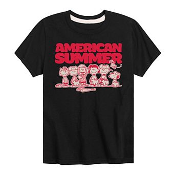 Boys 8-20 Peanuts Summer Baseball Graphic Tee