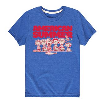 Boys 8-20 Peanuts Summer Baseball Graphic Tee