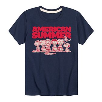 Boys 8-20 Peanuts Summer Baseball Graphic Tee
