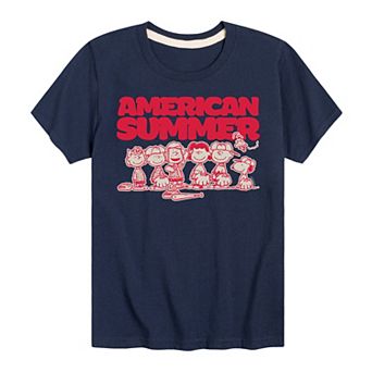 Boys 8-20 Peanuts Summer Baseball Graphic Tee