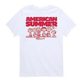 Boys 8-20 Peanuts Summer Baseball Graphic Tee
