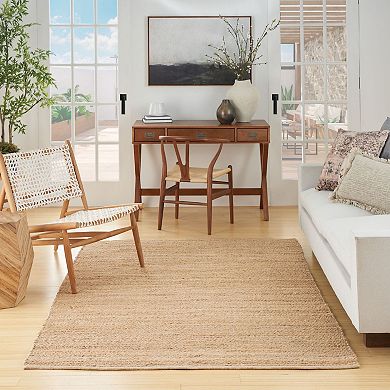 Nourison Farmhouse Natural Jute Flatwoven Rug