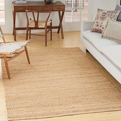 Nourison Farmhouse Natural Jute Flatwoven Rug