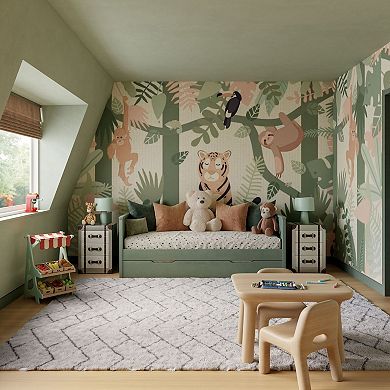 Nourison Luxurious Shag Contemporary Chevron Area Rug