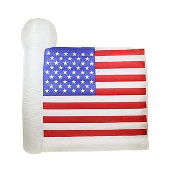 Northlight 6' Inflatable Lighted Fourth of July American Flag Yard Art Decoration