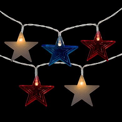 Northlight 20-Count Patriotic Americana Star LED String Lights