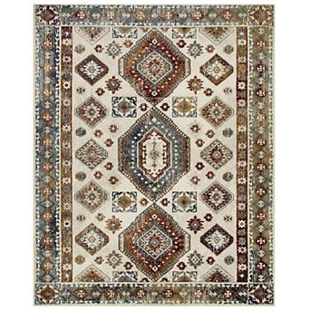 SUPERIOR Taimak Geometric Sangria Southwestern Indoor Area Rug