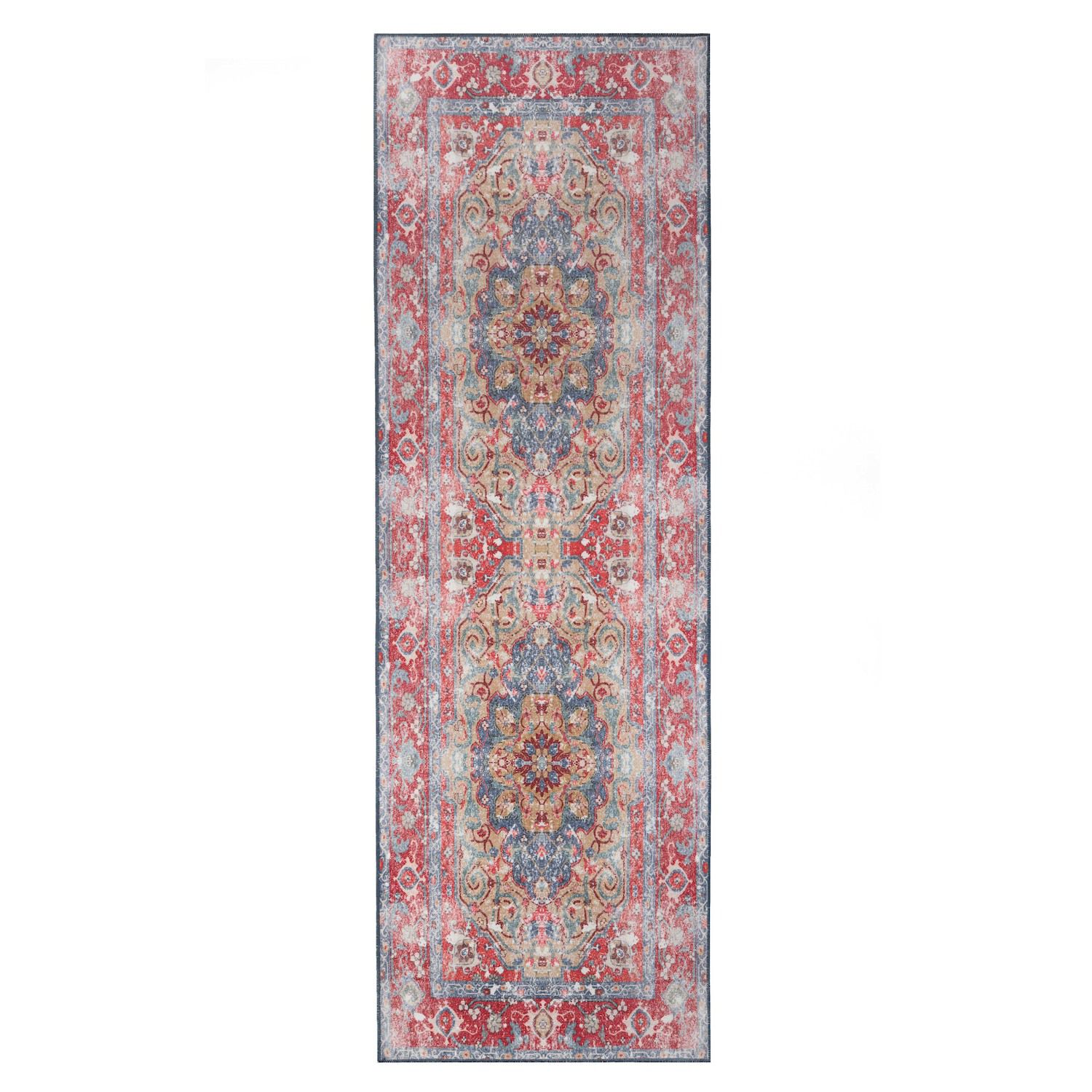 Safavieh Madison Collection Läufer "Boho Chic" – 2' 2 X 10', Beige/Schwarz, Maschinengewebt, Fusselfrei