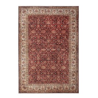 SUPERIOR Vintage Traditional Geometric Medallion Washable Indoor Area or Runner Rug